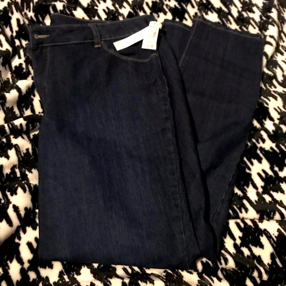 Dress Barn NWT Westport Signature Fit Skinny Dark Wash Jeans in 18W - HOST PICK!